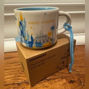 Starbucks You Are Here series 1
Disney World Magic Kingdom mini mug ornament